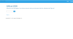 Desktop Screenshot of giftlist2000.com