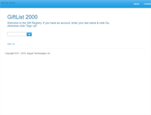 Tablet Screenshot of giftlist2000.com